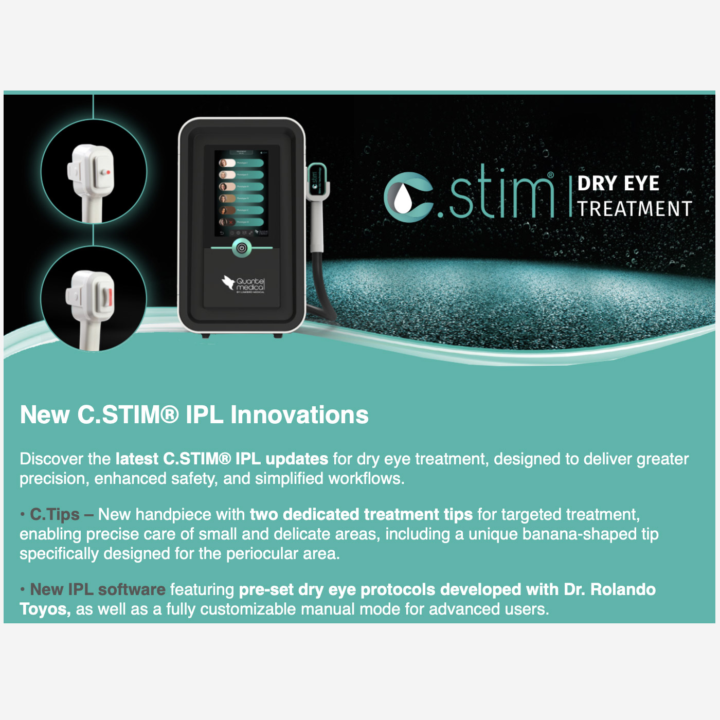 CSTIM, Sistema de luz pulsada intensa para el tratamiento del Ojo Seco ...
